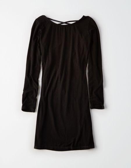 American Eagle Outfitters Don't Ask Why Tie Back Dress