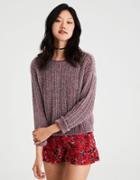 American Eagle Outfitters Ae Lightweight Chenille Pullover Sweater