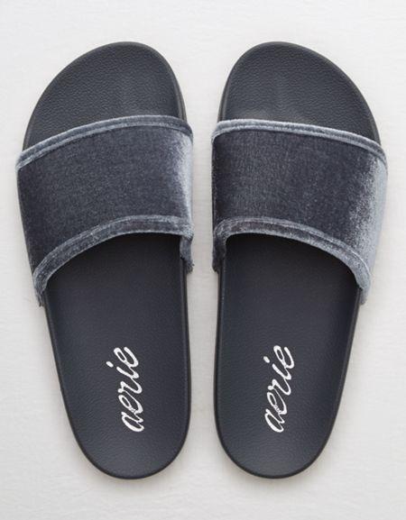 Aerie Velvet Slides