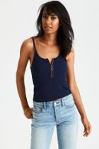 American Eagle Outfitters Ae Soft & Sexy Zipper Front Tank