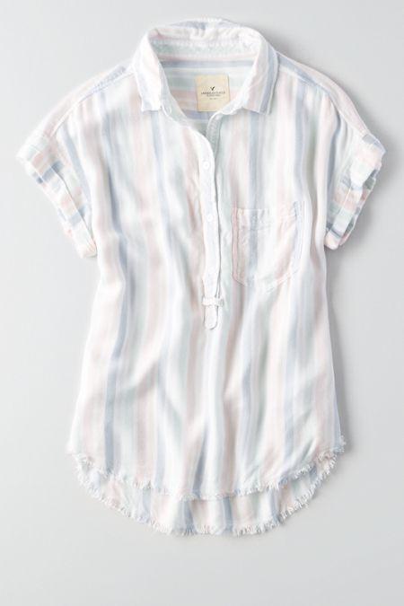 American Eagle Outfitters Ae Short Sleeve Pullover Shirt