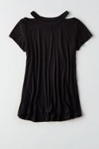 American Eagle Outfitters Ae Soft & Sexy Shoulder-cutout T-shirt