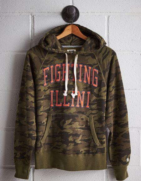 Tailgate Men's Illinois Camo Hoodie