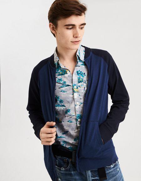 American Eagle Outfitters Ae Zip-up Bomber