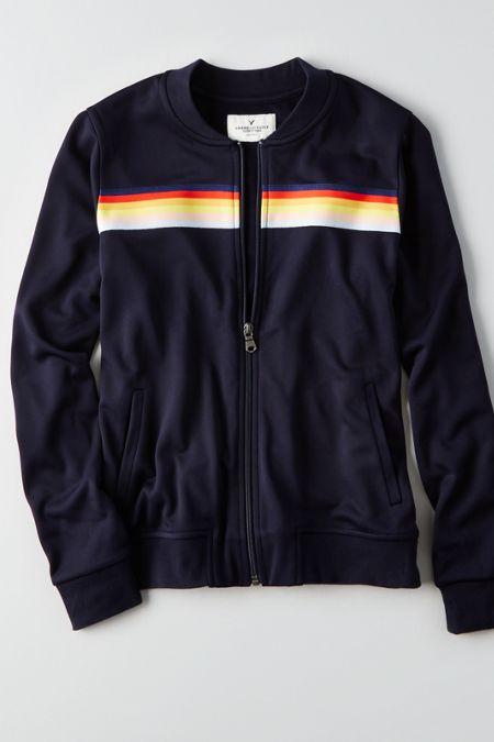 American Eagle Outfitters Ae Chest Stripe Track Jacket