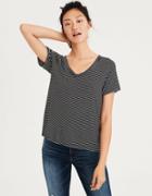 American Eagle Outfitters Ae Soft & Sexy Raglan V-neck Tee