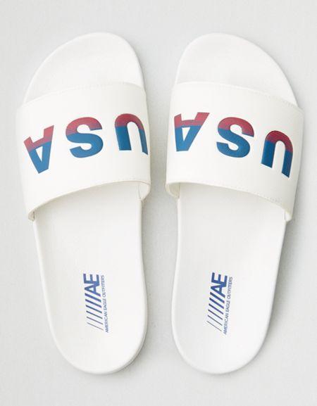 American Eagle Outfitters Ae Usa Slide Sandal