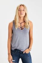 American Eagle Outfitters Ae Soft & Sexy Strappy Front Tank