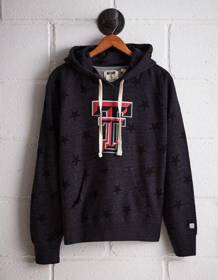 Tailgate Women's Texas Tech Terry Fleece Star Hoodie