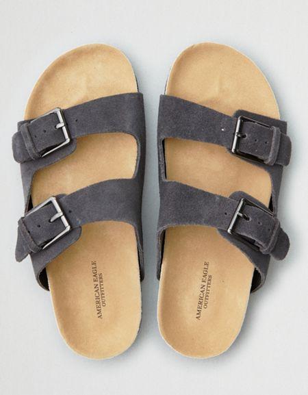 American Eagle Outfitters Double Buckle Molded Footbed Sandal