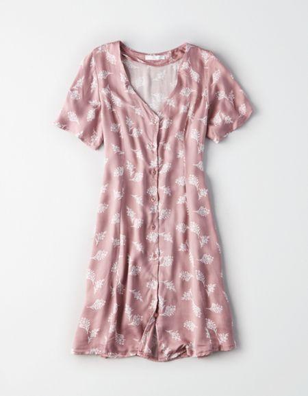 American Eagle Outfitters Don't Ask Why Lace-up Back Dress