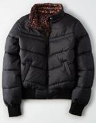 American Eagle Outfitters Ae Reversible Puffer Bomber Jacket