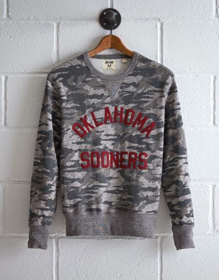 Tailgate Men's Oklahoma Camo Sweatshirt