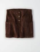 American Eagle Outfitters Don't Ask Why Button-front Corduroy Skirt