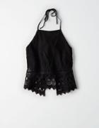 American Eagle Outfitters Ae Lace Halter Top