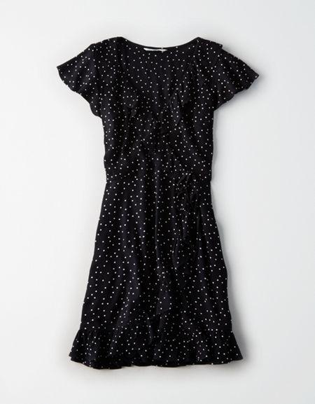 American Eagle Outfitters Ae Ruffle Wrap Dress