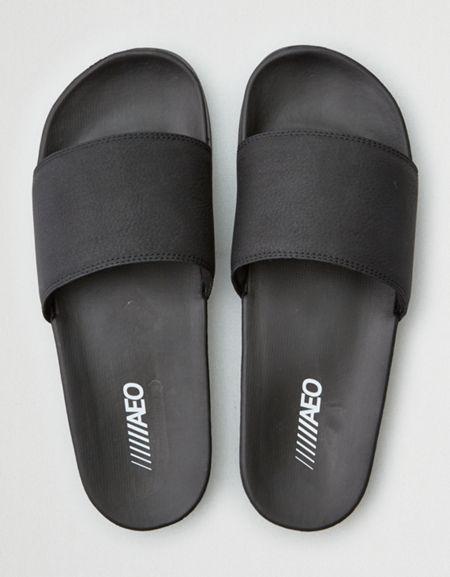 American Eagle Outfitters Ae Black Pool Slide Sandal