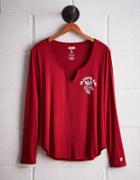 Tailgate Women's Wisconsin Split Neck T-shirt