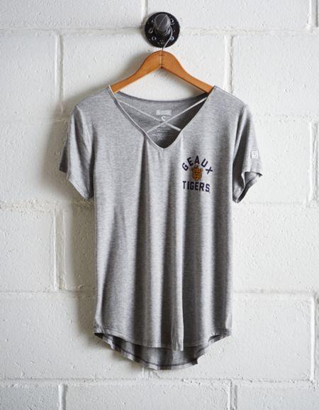 Tailgate Women's Lsu Cage Front Tee