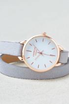 American Eagle Outfitters Ae Gray Wrap Watch
