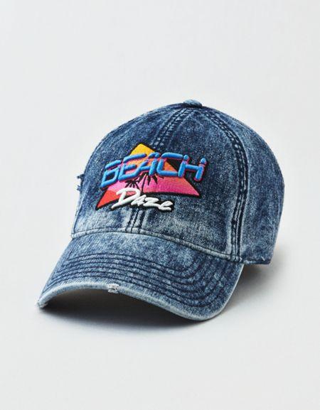 American Eagle Outfitters Ae Denim Beach Daze Strapback Hat
