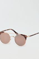 American Eagle Outfitters Ae Top Bar Round Sunglasses