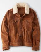 American Eagle Outfitters Ae Suede Trucker Jacket
