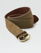 American Eagle Outfitters Ae Updated Basic Belt Suede