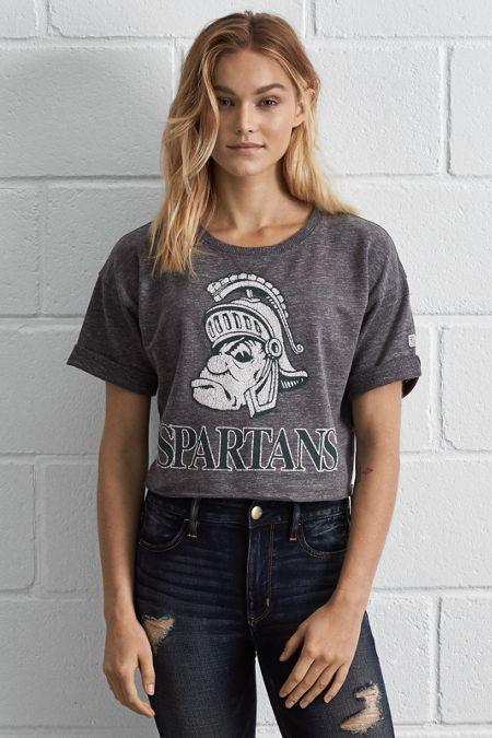 Tailgate Michigan State Cropped Sweatshirt