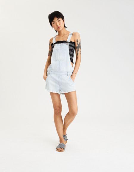 American Eagle Outfitters Tomgirl Overall Short