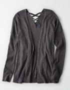 American Eagle Outfitters Ae Lace-up-back Cardigan
