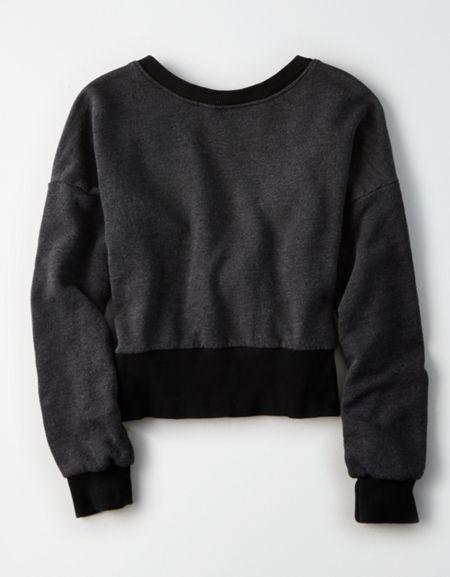 American Eagle Outfitters Don't Ask Why Cross Back Sweatshirt