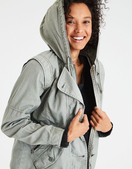 American Eagle Outfitters Ae Military Parka