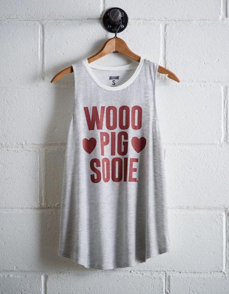 Tailgate Women's Arkansas Stripe Tank