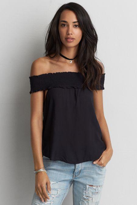 American Eagle Outfitters Ae Off-the-shoulder Top