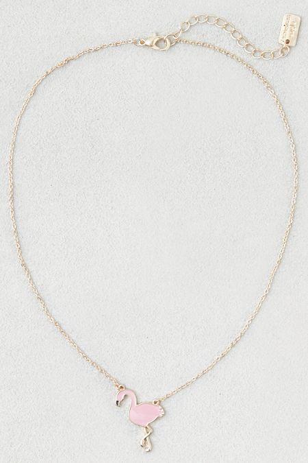 American Eagle Outfitters Ae Flamingo Charm Necklace