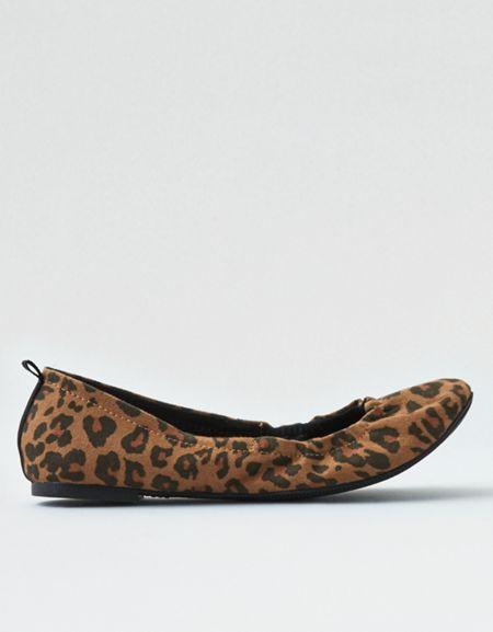 American Eagle Outfitters Ae Leopard Print Flats