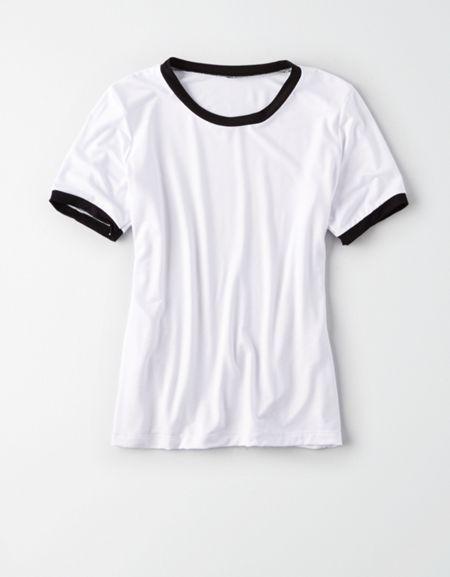 American Eagle Outfitters Don't Ask Why Ringer Tee