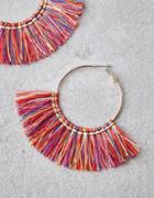 American Eagle Outfitters Ae Multi Color Thread Hoop Earring