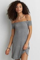 American Eagle Outfitters Ae Off-the-shoulder Shift Dress