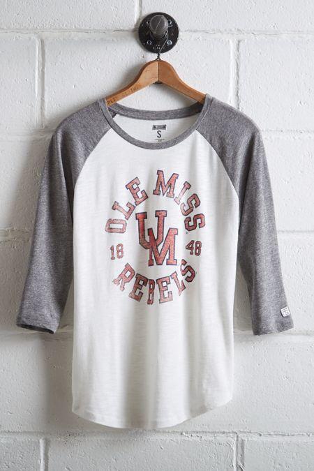 Tailgate Women's Ole Miss Rebels Baseball Shirt