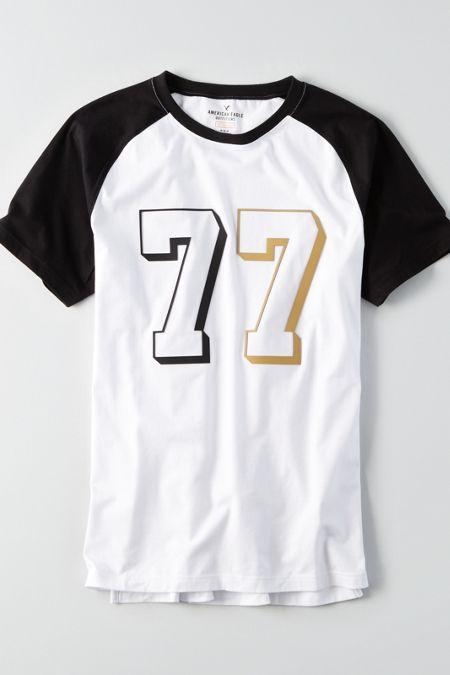 American Eagle Outfitters Ae Flex Reflective Graphic T-shirt