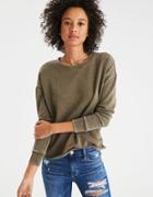 American Eagle Outfitters Ae Classic Raw Edge Crew
