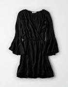 American Eagle Outfitters Don't Ask Why Lace Trim Surplice Dress