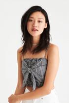 American Eagle Outfitters Ae Tie-front Crop Top