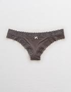 Aerie Shine Thong + Lace