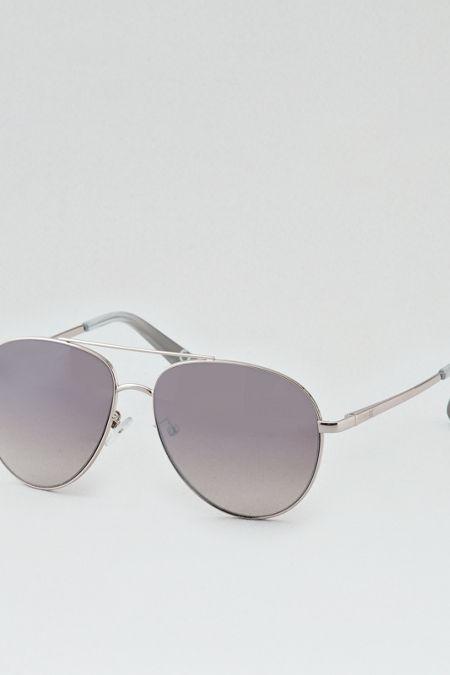 American Eagle Outfitters Ae Silver Aviator Sunglasses