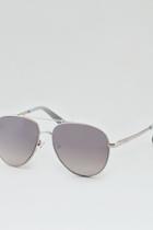 American Eagle Outfitters Ae Silver Aviator Sunglasses