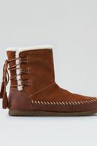American Eagle Outfitters Ae Lace-up + Tassel Bootie