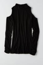 American Eagle Outfitters Don't Ask Why Cold Shoulder Mockneck